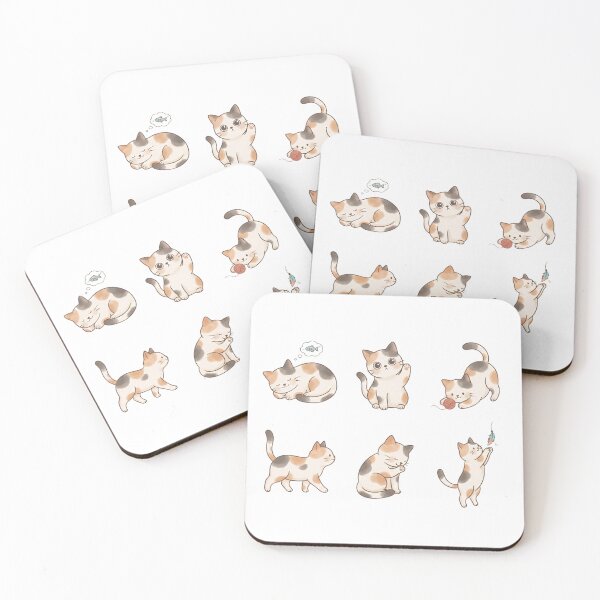Item preview, cute calico cat behaviour - playing, sleeping, walking designed and sold by temptedd.