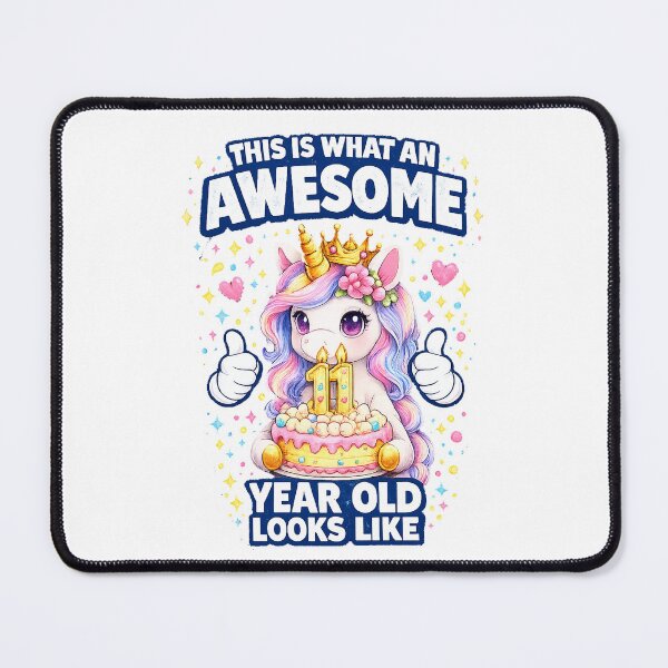 Item preview, Cute Birthday Girl Unicorn 11 Year Old Looks Like designed and sold by QuiteOrbit.