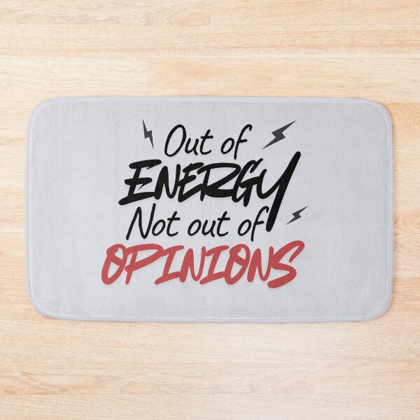 Item preview, Out of Energy Not Out of Opinions Funny Introvert Quote T-Shirt  designed and sold by RteesStudio.