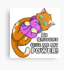Kitty Power Snuggle Metal Print