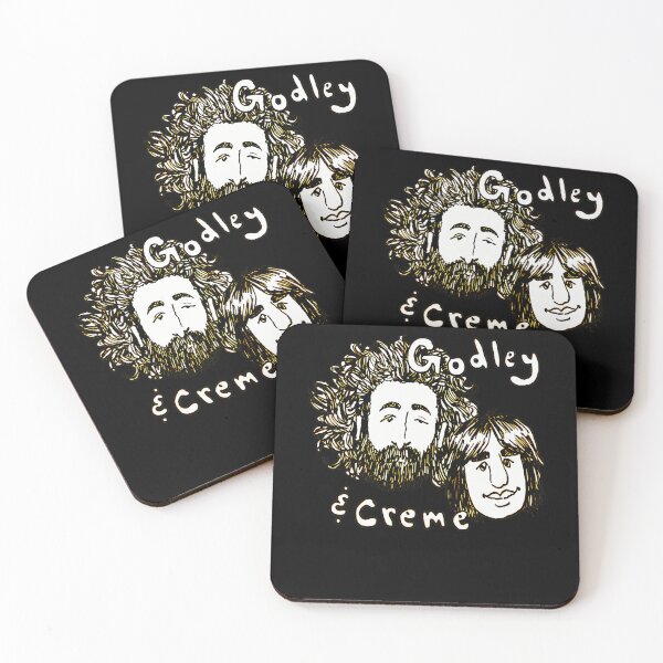Item preview, Godley And Creme Duo Caricature Portrait designed and sold by SeamlessWord.