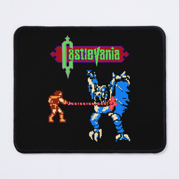 Item preview, Pixelated Knight Whipping Giant Blue Monster designed and sold by ForeverMODA.