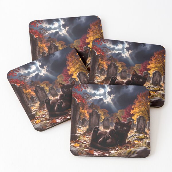 Item preview, Kittens Love Graveyards designed and sold by Lava Tigers Art.