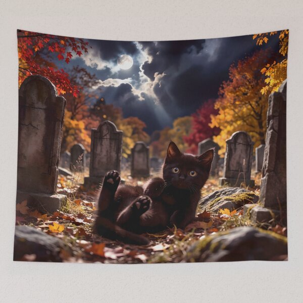 Item preview, Kittens Love Graveyards designed and sold by Lava Tigers Art.
