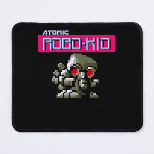 Item preview, Pixelated Green Robot with Red Eyes designed and sold by ForeverMODA.