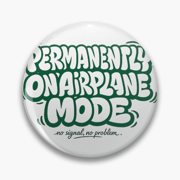 Item preview, Permanently On Airplane Mode, Retro Bubble Letter Graphic designed and sold by PhylonBoxx.