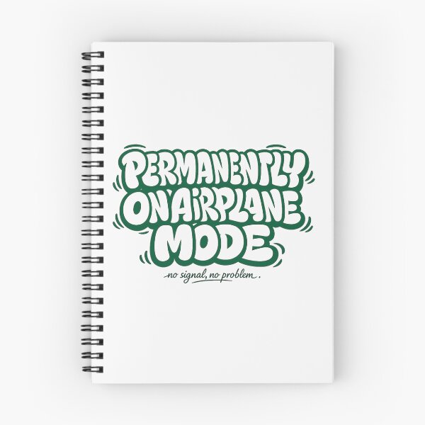 Item preview, Permanently On Airplane Mode, Retro Bubble Letter Graphic designed and sold by PhylonBoxx.