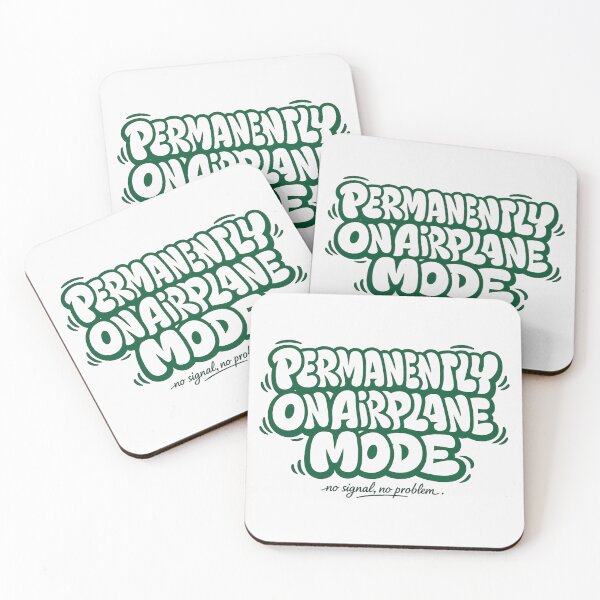 Item preview, Permanently On Airplane Mode, Retro Bubble Letter Graphic designed and sold by PhylonBoxx.