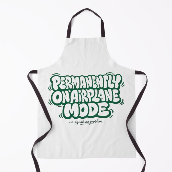 Item preview, Permanently On Airplane Mode, Retro Bubble Letter Graphic designed and sold by PhylonBoxx.