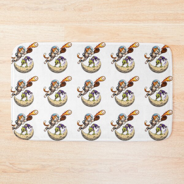 Item preview, Space Cat Alien Baseball Sticker designed and sold by Grafititee.