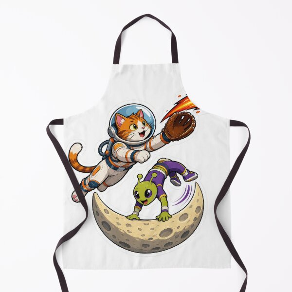 Item preview, Space Cat Alien Baseball Sticker designed and sold by Grafititee.