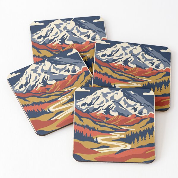 Item preview, Denali National Park USA Travel Vintage designed and sold by RareDeerArt.