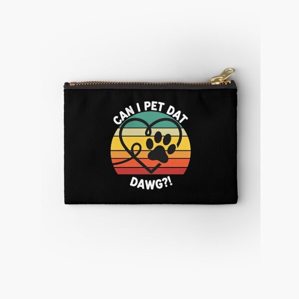 Item preview, Can I Pet Dat Dawg Retro Heart Paw Print designed and sold by SoyLamderma.