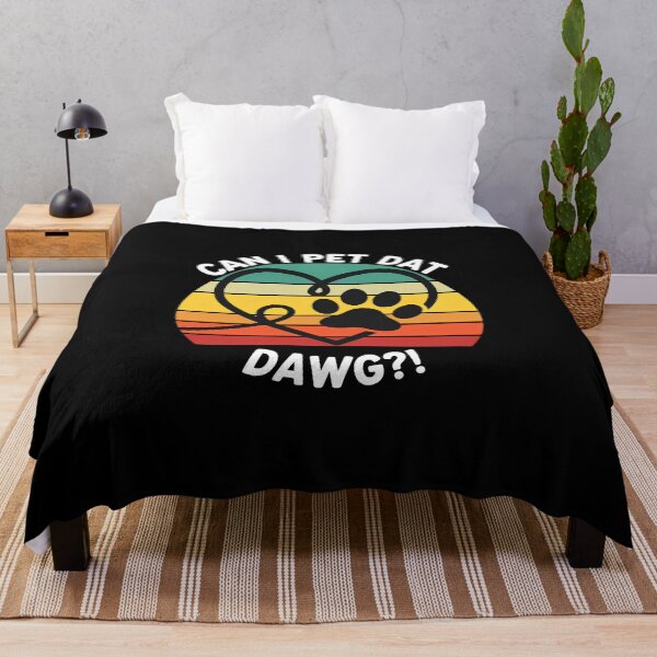 Item preview, Can I Pet Dat Dawg Retro Heart Paw Print designed and sold by SoyLamderma.