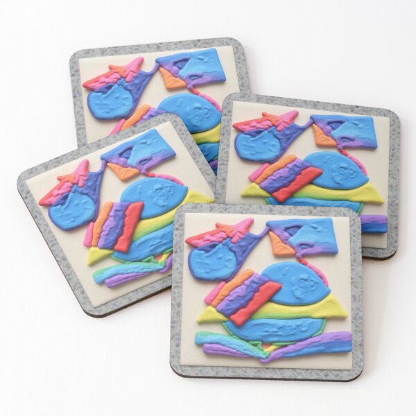 Item preview, dreamscape mosaic C colorful geometric abstract designed and sold by SmashingDeals.