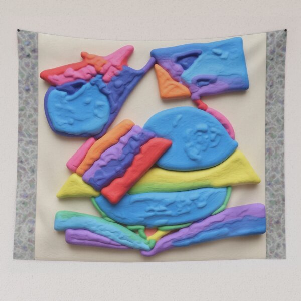 Item preview, dreamscape mosaic C colorful geometric abstract designed and sold by SmashingDeals.