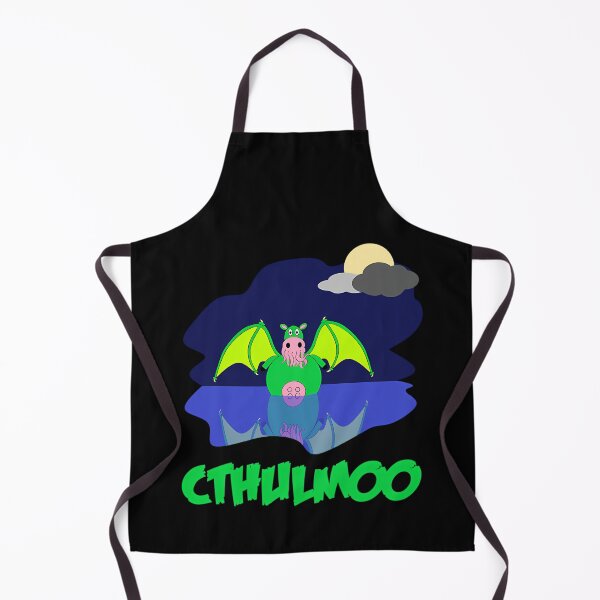 Item preview, Green Cow Dragon Hybrid with Tentacles Reflected in Water designed and sold by ForeverMODA.
