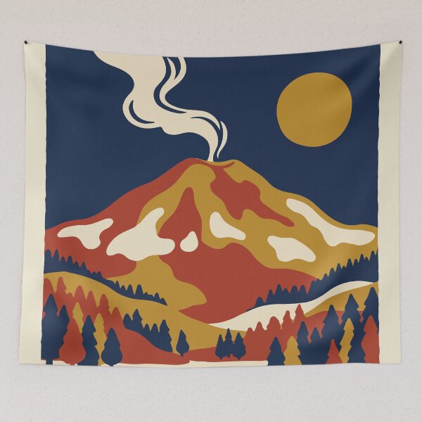 Item preview, Lassen Volcanic National Park USA Travel Vintage designed and sold by RareDeerArt.