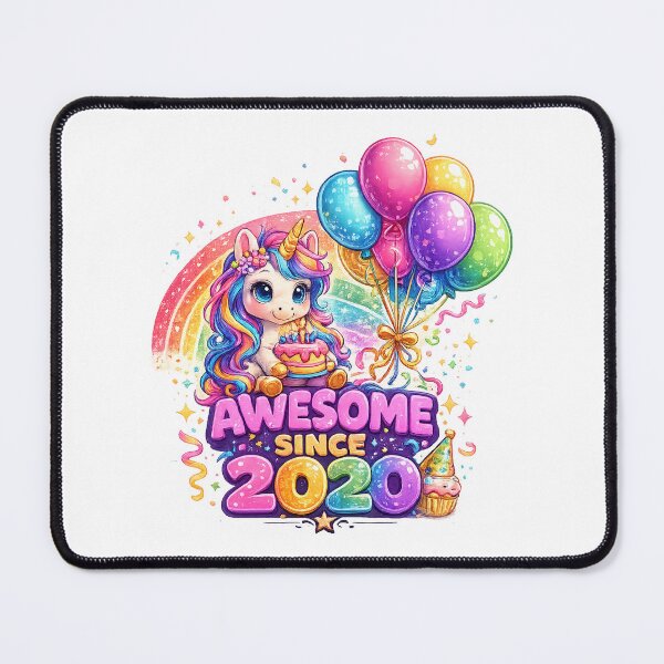 Item preview, 6 Years Old Awesome Since 2020 Unicorn 6th Birthday designed and sold by QuiteOrbit.