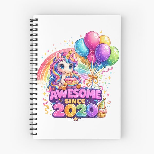 Item preview, 6 Years Old Awesome Since 2020 Unicorn 6th Birthday designed and sold by QuiteOrbit.