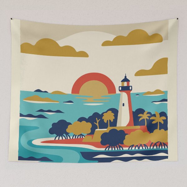 Item preview, Biscayne National Park USA Travel Vintage designed and sold by RareDeerArt.