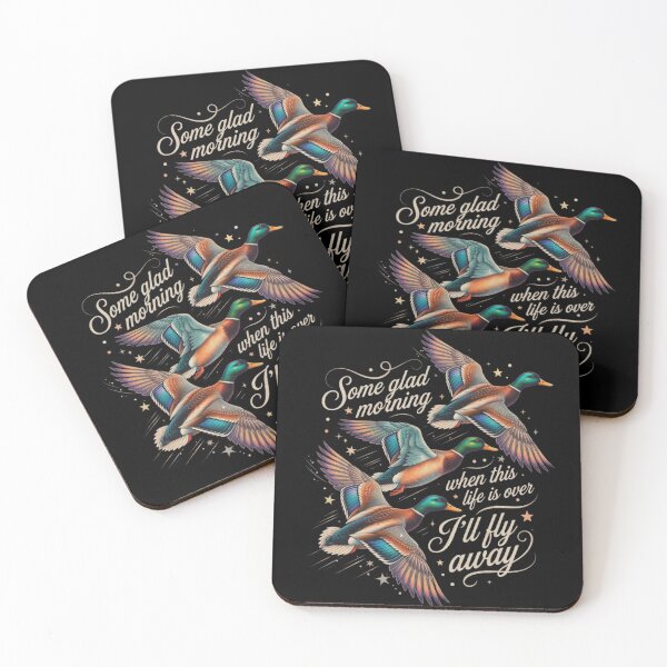 Item preview, Some Glad Morning I'll Fly Away Flying Ducks Inspirational designed and sold by CF_VintageDesign.