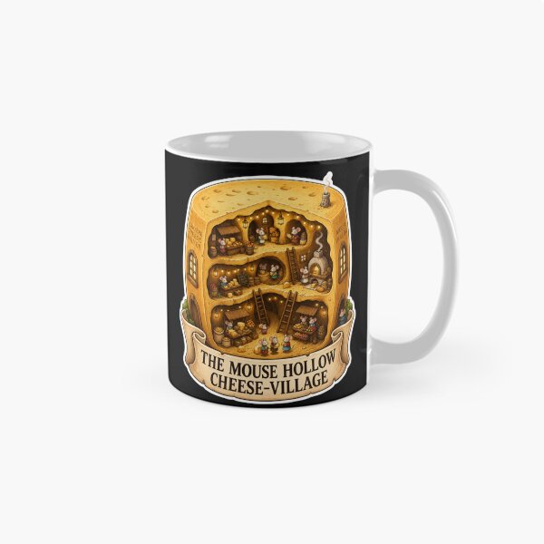 Item preview, The Mouse Hollow Cheese Village | Mouse Cheese Shop | Cozy Mouse Town | Swiss Cheese House | Whimsical Woodland Fantasy | Cottagecore Art designed and sold by MrDev.