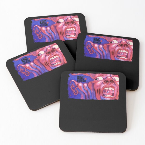Item preview, Distressed Frame Screaming Face Surreal Blue Red designed and sold by Neerart.