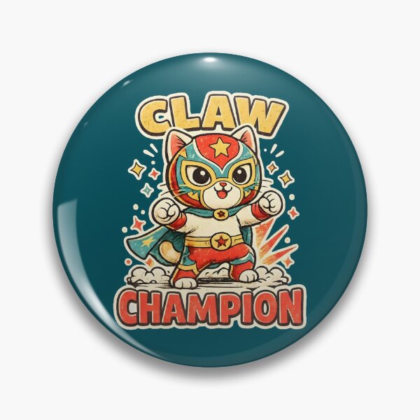 Item preview, Luchador de gatos de lucha libre vintage designed and sold by radiogalaxy.
