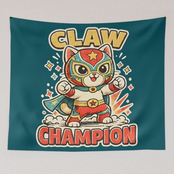 Item preview, Vintage Lucha Libre Cat Wrestler designed and sold by radiogalaxy.