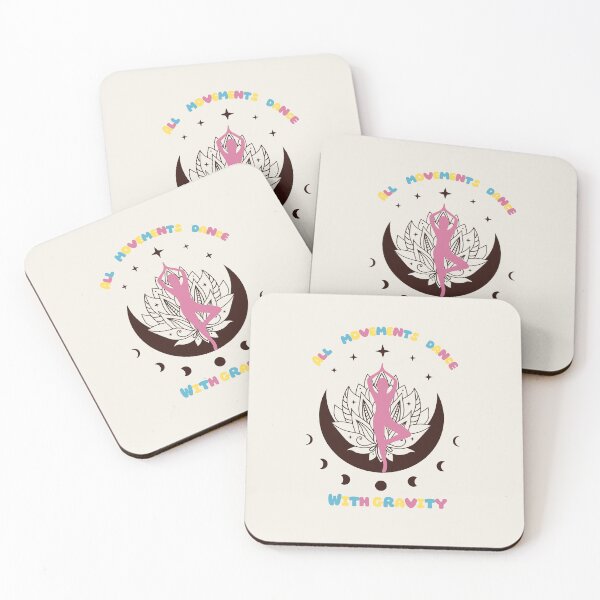 Item preview, All Movements Dance With Gravity | Boho Yoga Moon Illustration designed and sold by OlgaLuna_design.