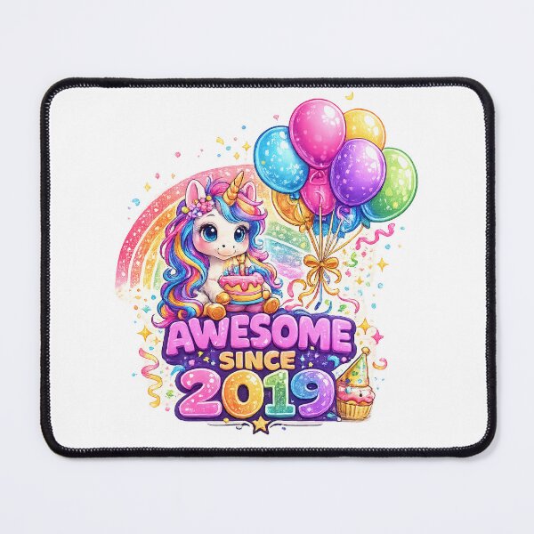 Item preview, 7 Years Old Awesome Since 2019 Unicorn 7th Birthday designed and sold by QuiteOrbit.