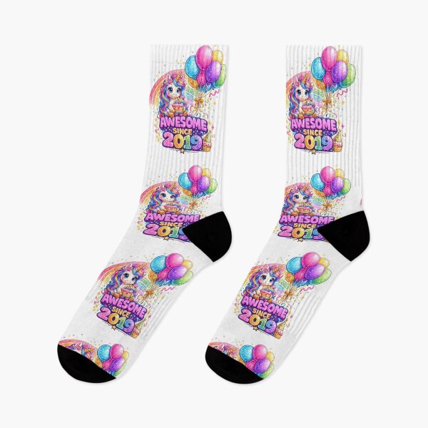 Item preview, 7 Years Old Awesome Since 2019 Unicorn 7th Birthday designed and sold by QuiteOrbit.