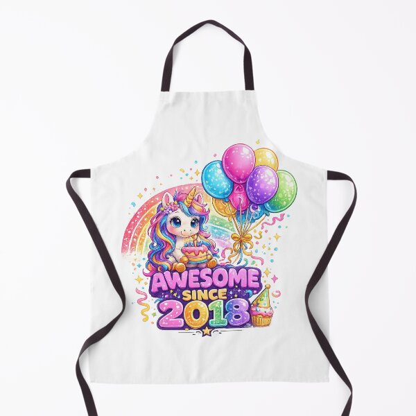 Item preview, 8 Years Old Awesome Since 2018 Unicorn 8th Birthday designed and sold by QuiteOrbit.