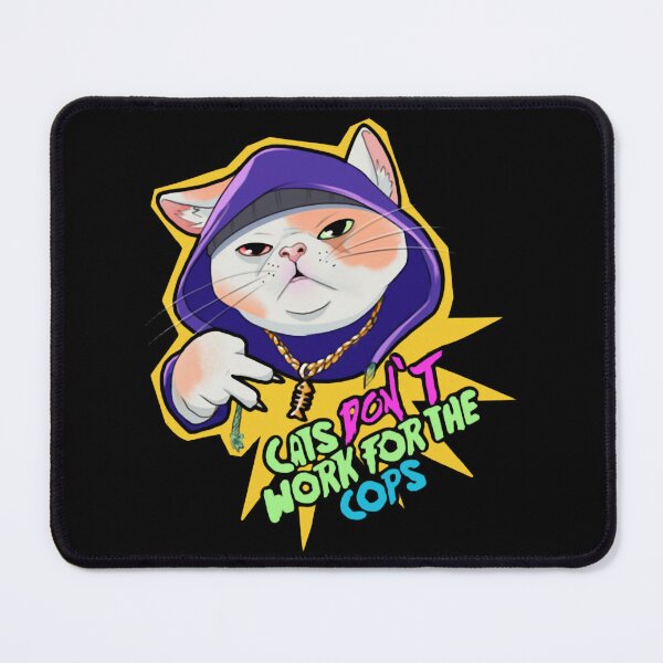 Item preview, Gangster Cat Funny Thug Life Kitten Police Parody Design designed and sold by Krampusrobot.