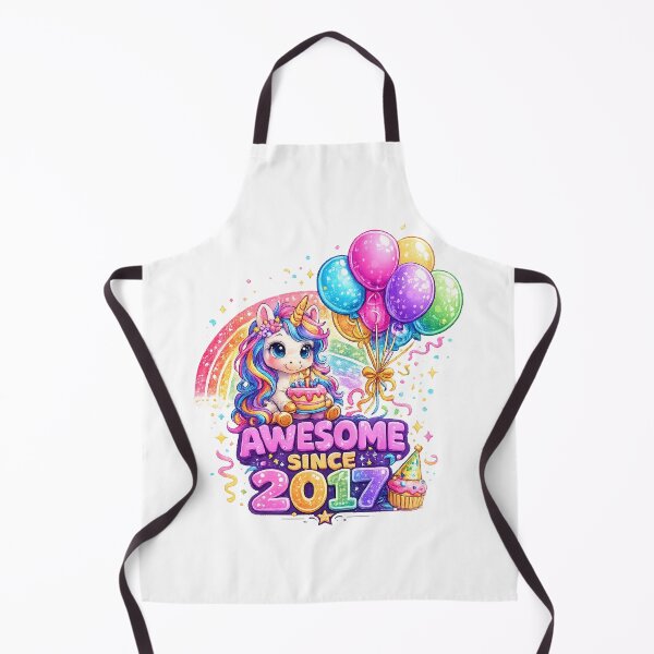 Item preview, 9 Years Old Awesome Since 2017 Unicorn 9th Birthday designed and sold by QuiteOrbit.