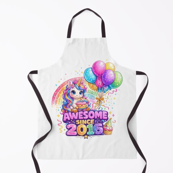 Item preview, 10 Years Old Awesome Since 2016 Unicorn 10th Birthday designed and sold by QuiteOrbit.