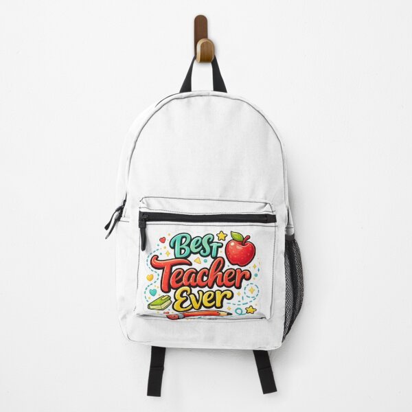 Item preview, Best Teacher Ever Cute Teacher Appreciation Gift  Colorful School Vinyl Decal designed and sold by MR4me.