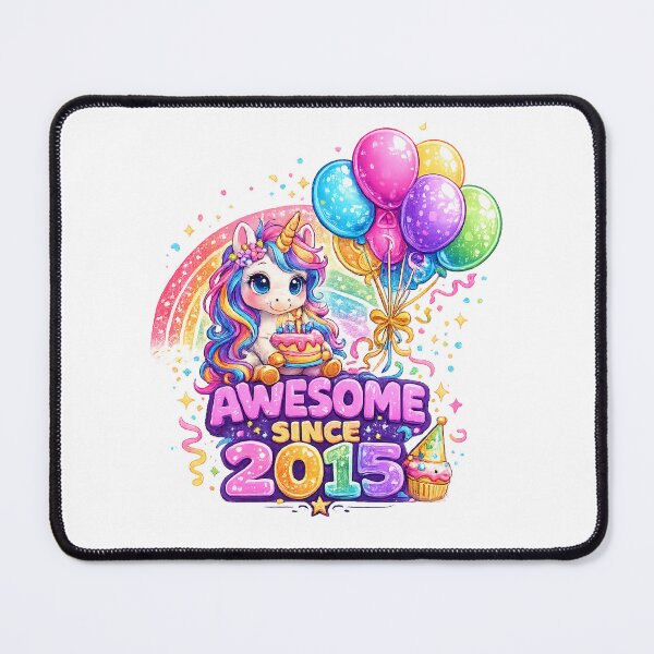 Item preview, 11 Years Old Awesome Since 2015 Unicorn 11st Birthday designed and sold by QuiteOrbit.