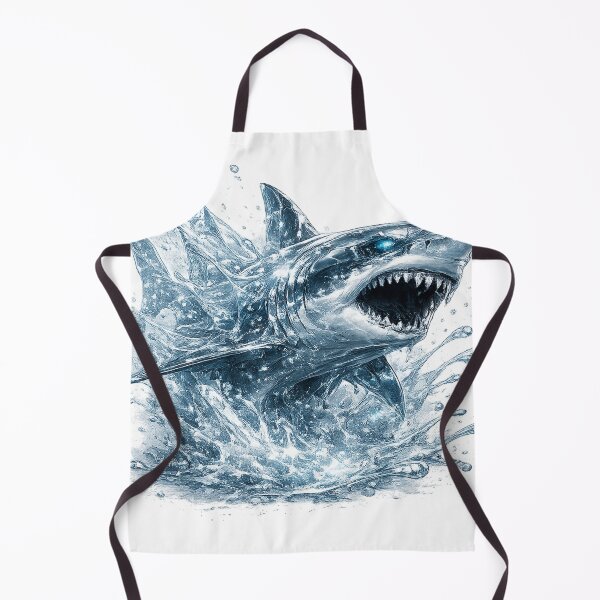 Item preview, Mercury Shark | Arctic Blue Liquid Metal Art designed and sold by rigelcreation.