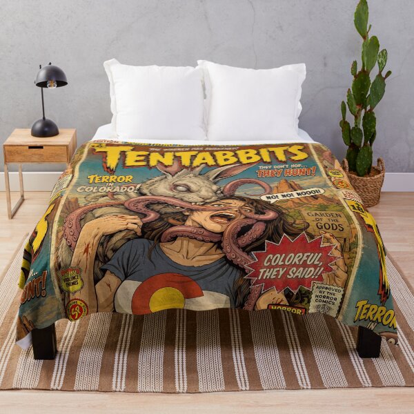 Item preview, Colorado Tentacle Rabbit Vintage Retro Comic Cover Art designed and sold by Back2Collage.