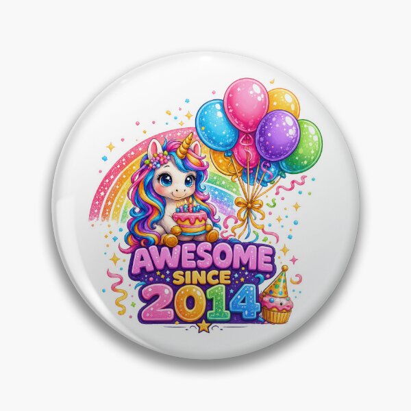 Item preview, 12 Years Old Awesome Since 2014 Unicorn 12nd Birthday designed and sold by QuiteOrbit.