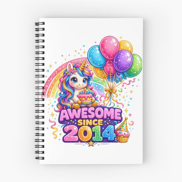 Item preview, 12 Years Old Awesome Since 2014 Unicorn 12nd Birthday designed and sold by QuiteOrbit.
