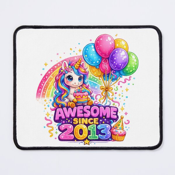 Item preview, 13 Years Old Awesome Since 2013 Unicorn 13rd Birthday designed and sold by QuiteOrbit.