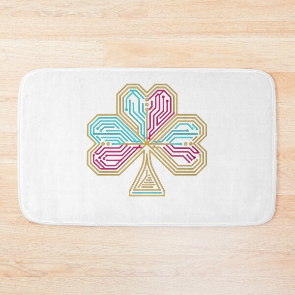 Item preview, Cybernetic Circuit Emblem - Geometric Tech Line Art designed and sold by Dzblack.