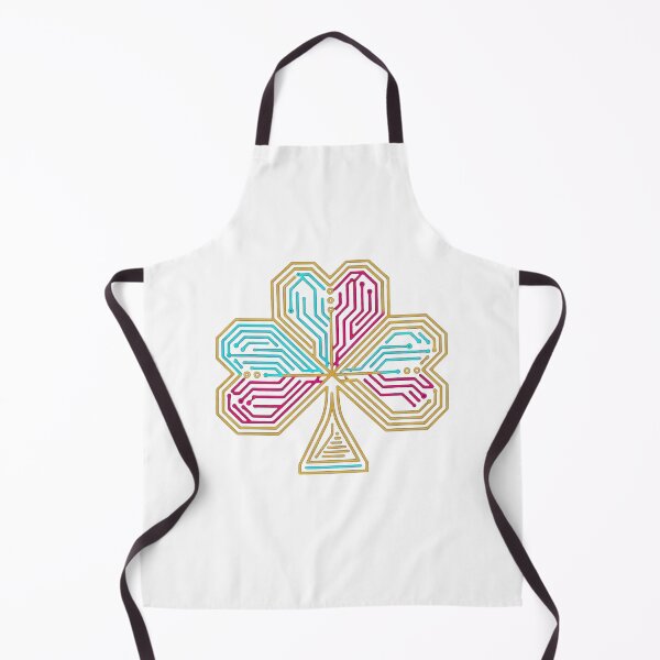 Item preview, Cybernetic Circuit Emblem - Geometric Tech Line Art designed and sold by Dzblack.