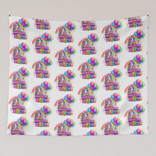 Item preview, 13 Years Old Awesome Since 2013 Unicorn 13rd Birthday designed and sold by QuiteOrbit.