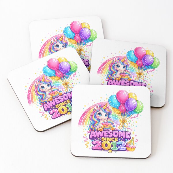 Item preview, 14 Years Old Awesome Since 2012 Unicorn 14th Birthday designed and sold by QuiteOrbit.