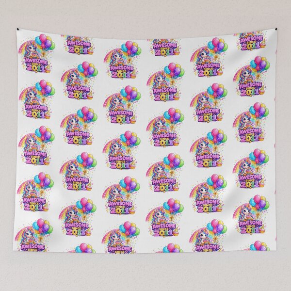 Item preview, 15 Years Old Awesome Since 2011 Unicorn 15th Birthday designed and sold by QuiteOrbit.