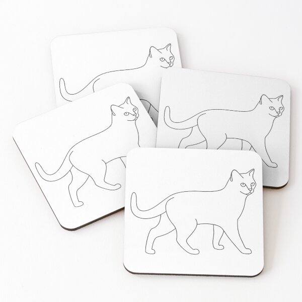Item preview, Cat Elegant 2 Line Art Gift designed and sold by OneLine Studio.